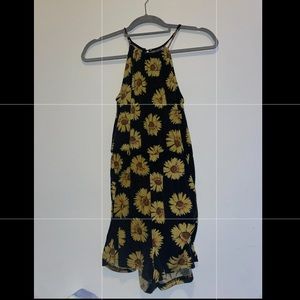 sunflower romper